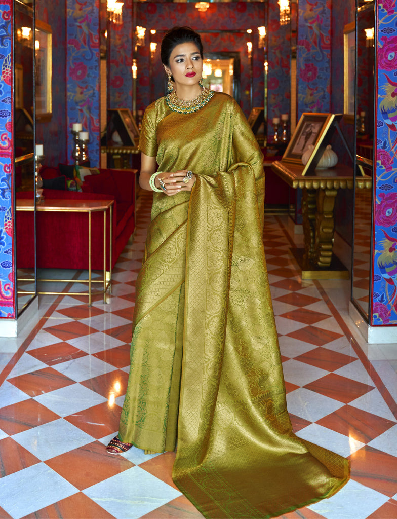 Embellished, Printed Bandhani Silk Blend, Poly Silk Saree